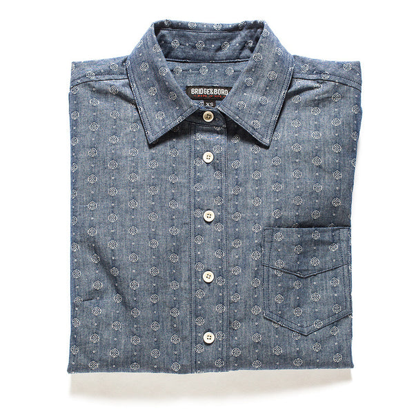 アメリ　DOT BUTTON DENIM SET UP Ameri VINTAGE - DOT BUTTON DENIM SET UP アメリ デニム