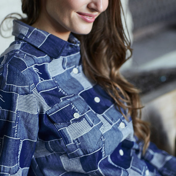 Boro Denim Shirt Woman - Bridgenboro