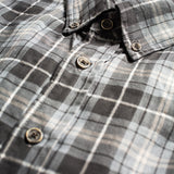 grey plaid shirt made in USA Japanese Fabric 