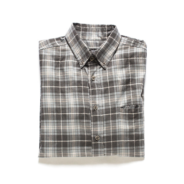 All Year Plaid Button Down - Grey