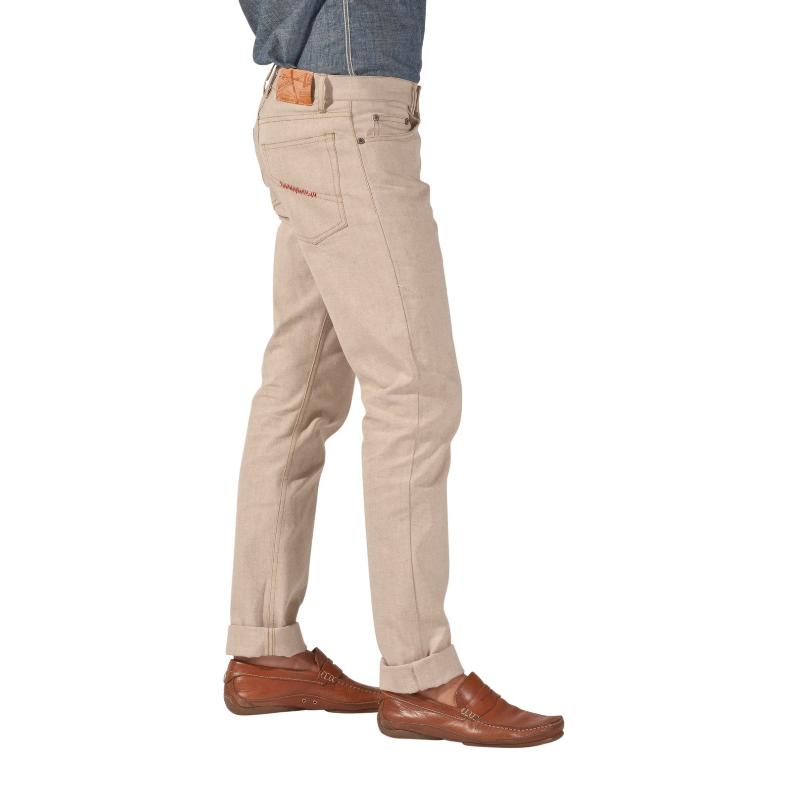 Asos Brand Skinny Jeans With Knee Rips In Brown, $46 | Asos | Lookastic